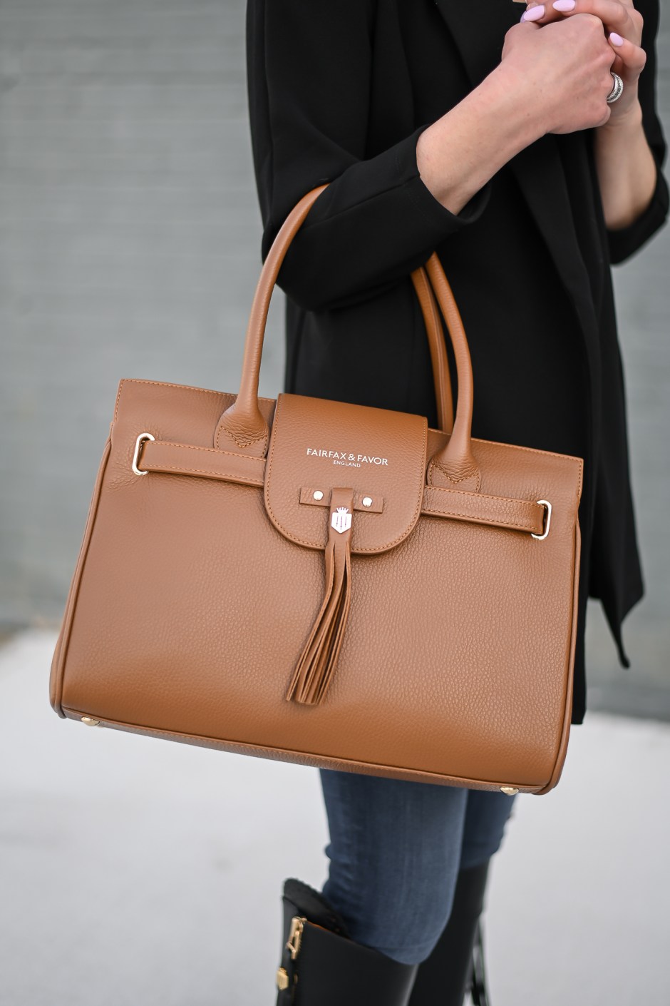 Fairfax and favor leather handbag