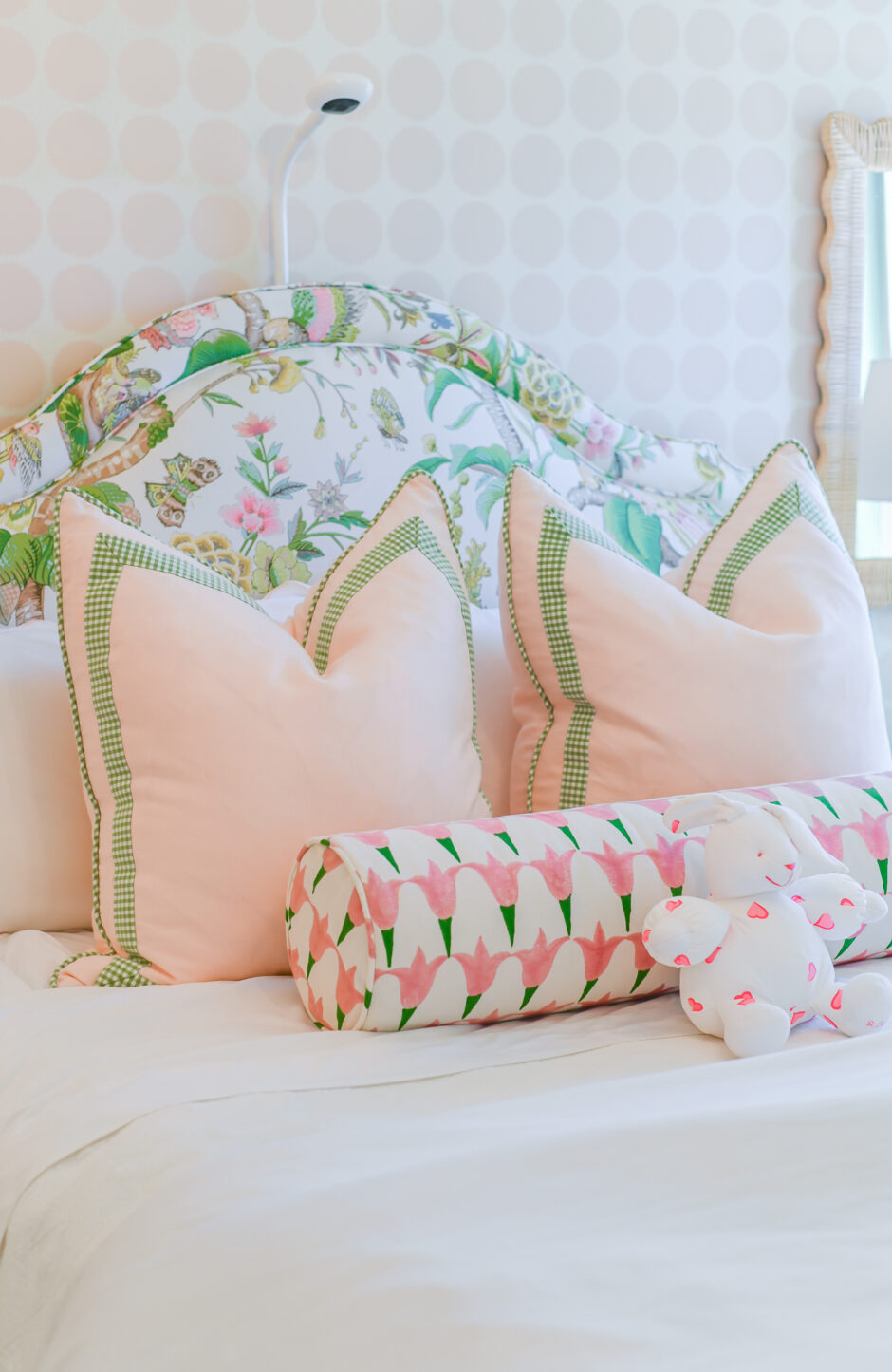 pink and green girls room