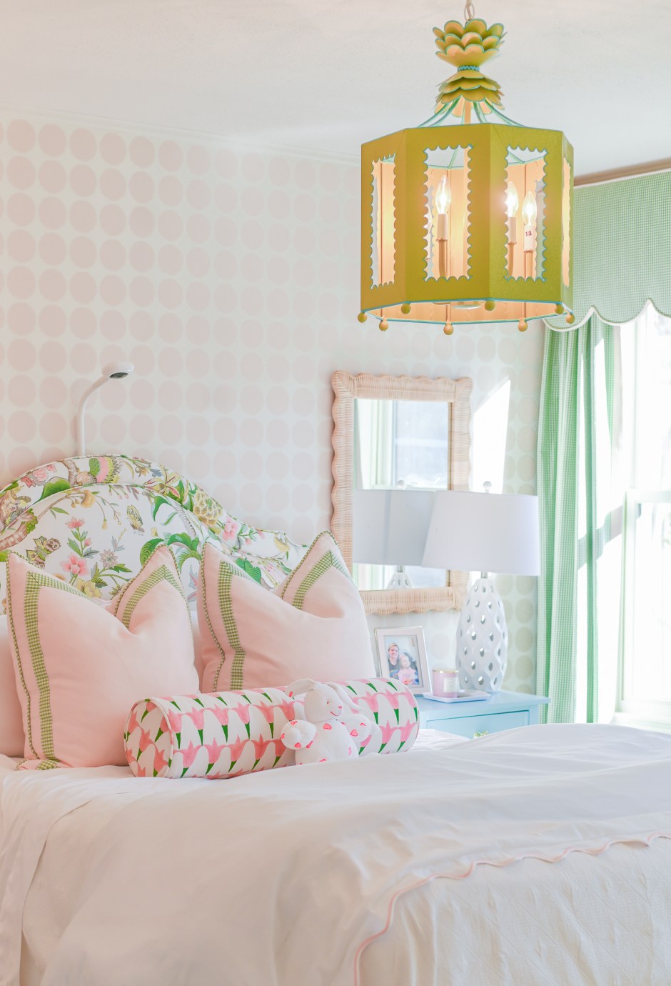 pink and green little girls room