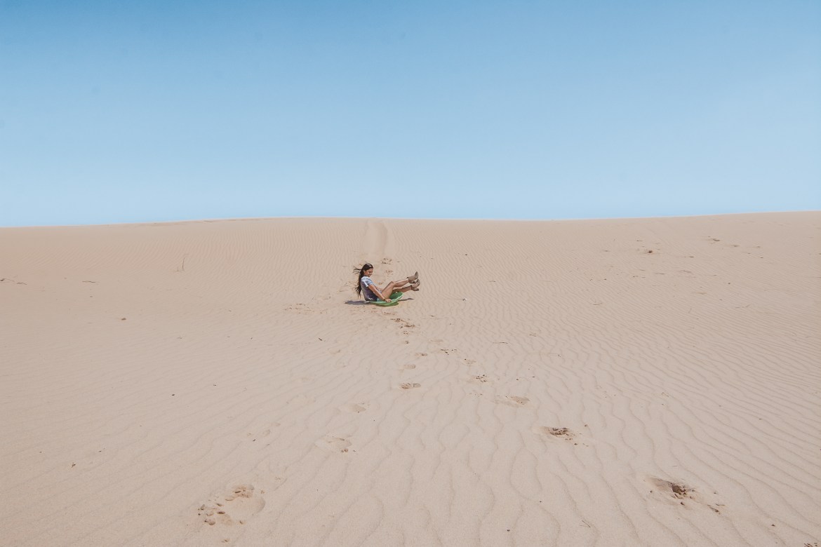 Monahans Sandhills Sand Disk Sledding