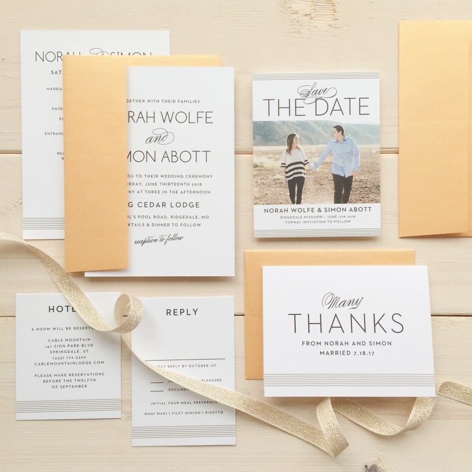 modern wedding invitations