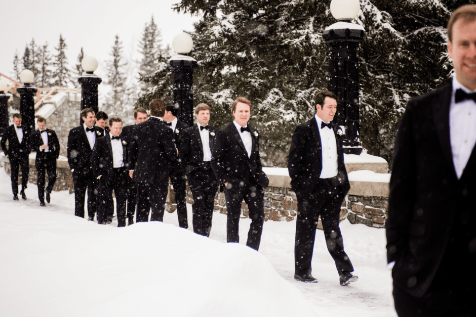 Fairmont Banff Springs Wedding Snow Terrace